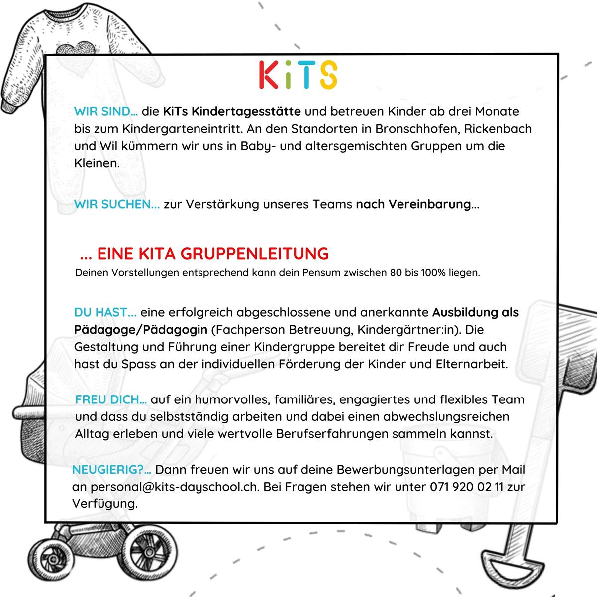 FaBe Kind Gruppenleitungsstelle, 80-100%, Bronschhofen SG